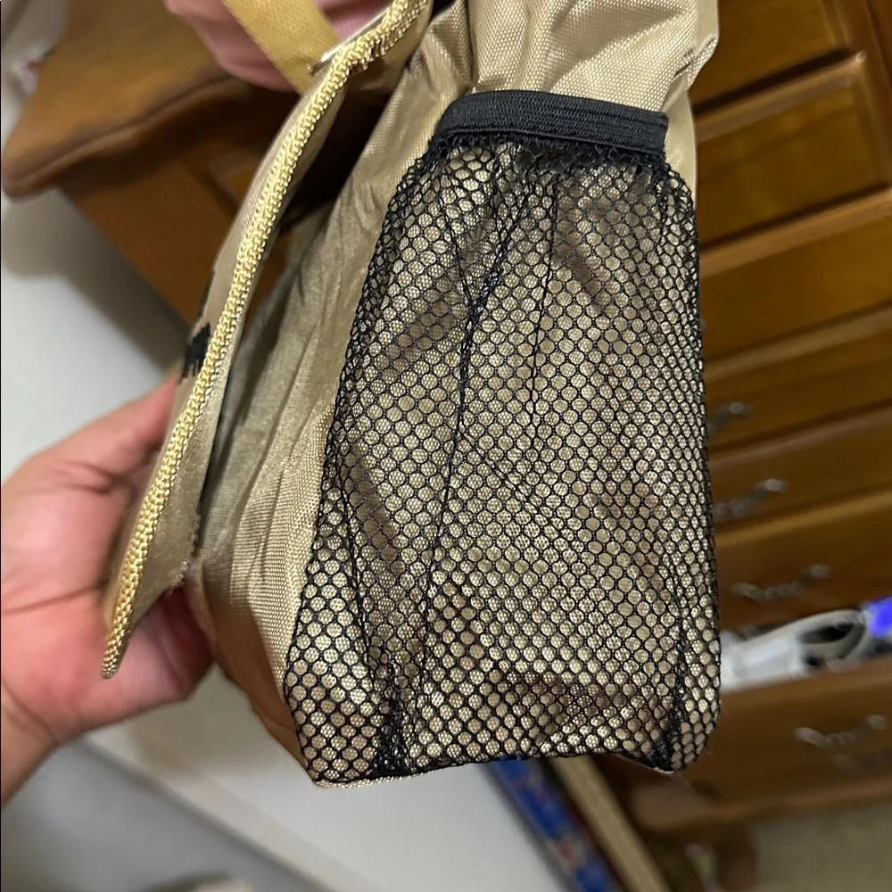 National Geographic Beige and Black Messenger Bag